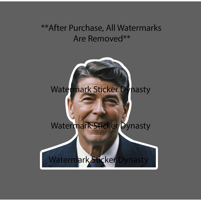 Ronald Reagan Sticker Waterproof Decal President USA America Politics Gift NEW