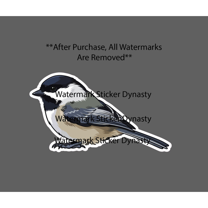Black-Capped Chickadee Sticker Waterproof Decal Bird Animal Outdoor Gift NEW