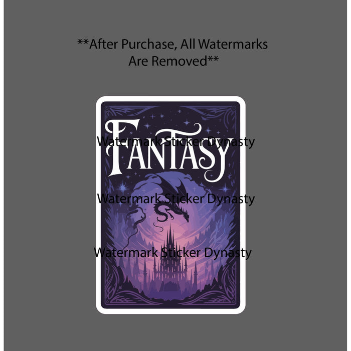 Fantasy Sticker Waterproof Decal Book Movie Story Book Reading Reader Gift NEW