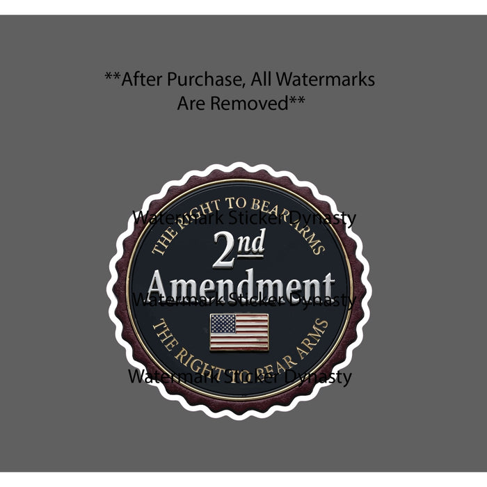 2nd Amendment Sticker Waterproof Decal America USA Rights 2A Gift NEW