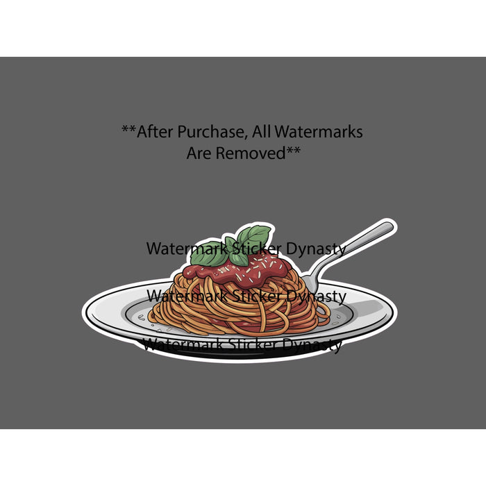 Spaghetti Sticker Waterproof Decal Noodles Pasta Sauce Italy Food Gift NEW