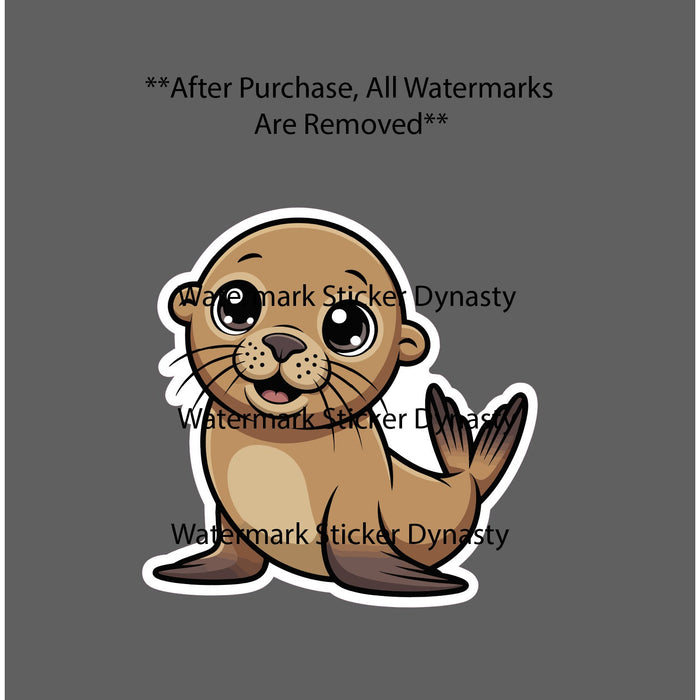Sea Lion Sticker Waterproof Decal Cute Kawaii Ocean Beach Animal Wild Gift NEW
