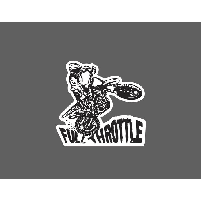 Full Throttle Sticker Dirt Bike