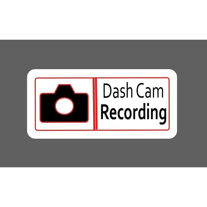 Dash Cam Recording Sticker