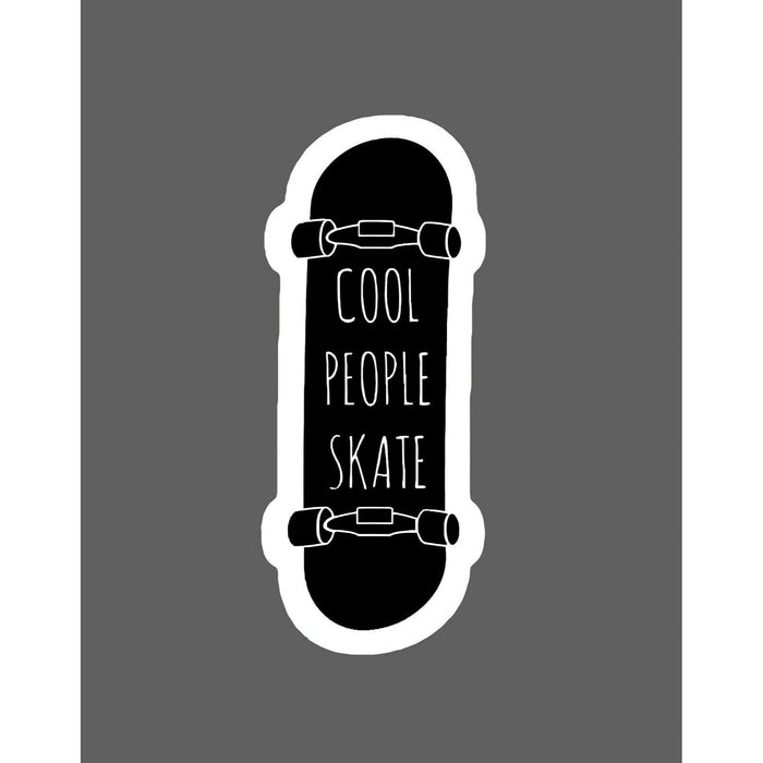 Cool People Skate Sticker Life