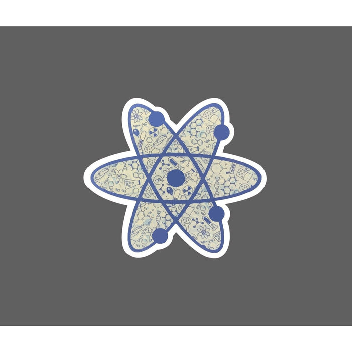 Atom Sticker Science Symbols