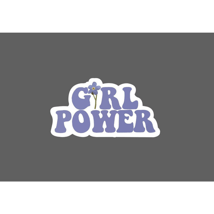 Girl Power Sticker Purple