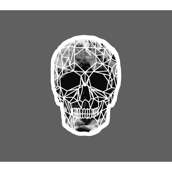 Skull Sticker Smoke Geometric