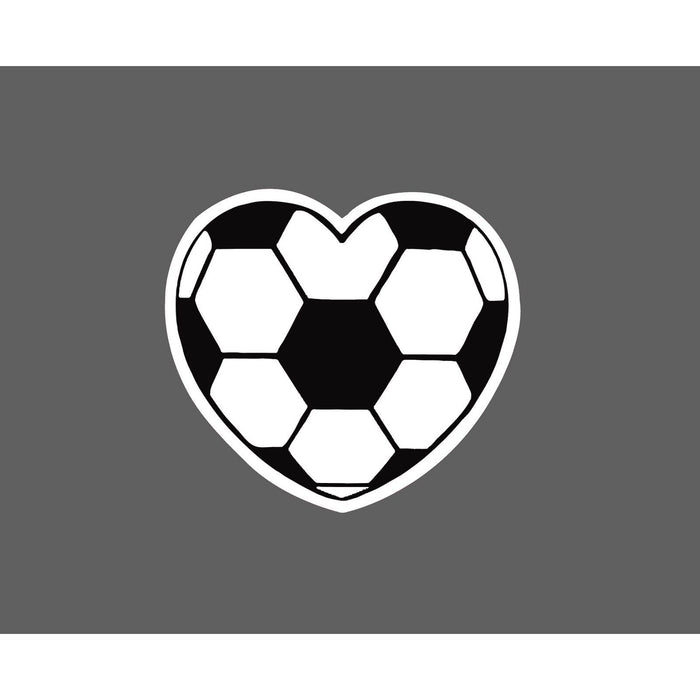 Soccer Heart Sticker Life