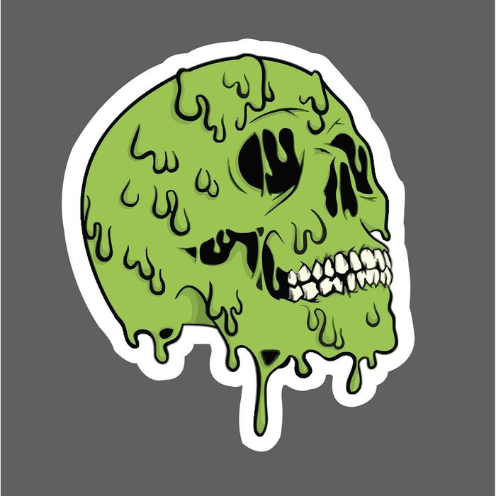 Slime Skull Sticker Dripping