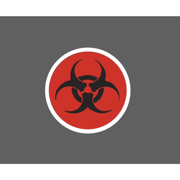 Infection Sticker Red Warning