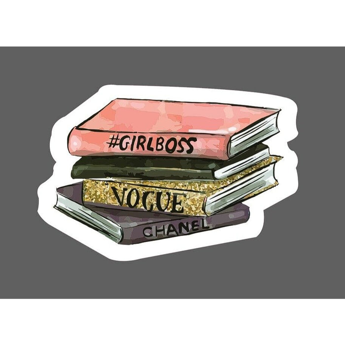 Books Sticker Girl Boss Smart