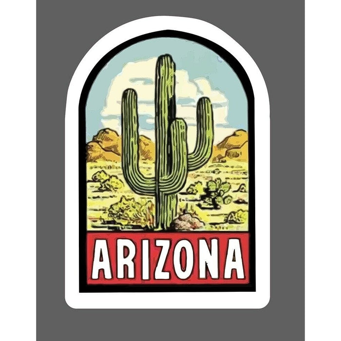Arizona Sticker Desert Cactus