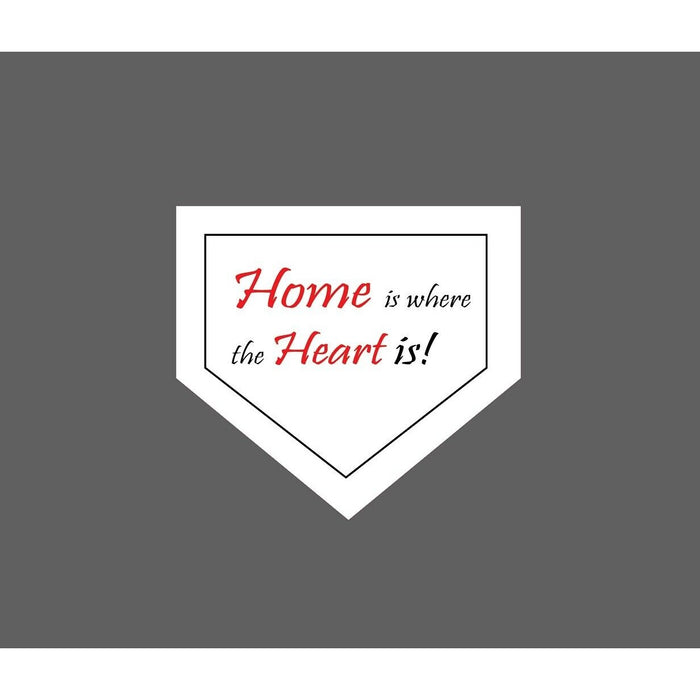 Home Is Where The Heart Is Sticker Baseball