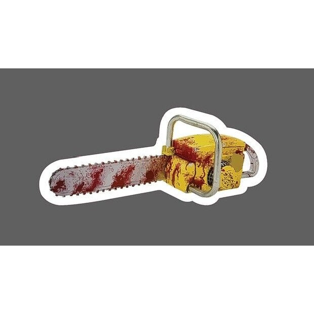 Chainsaw Sticker Bloody Horror