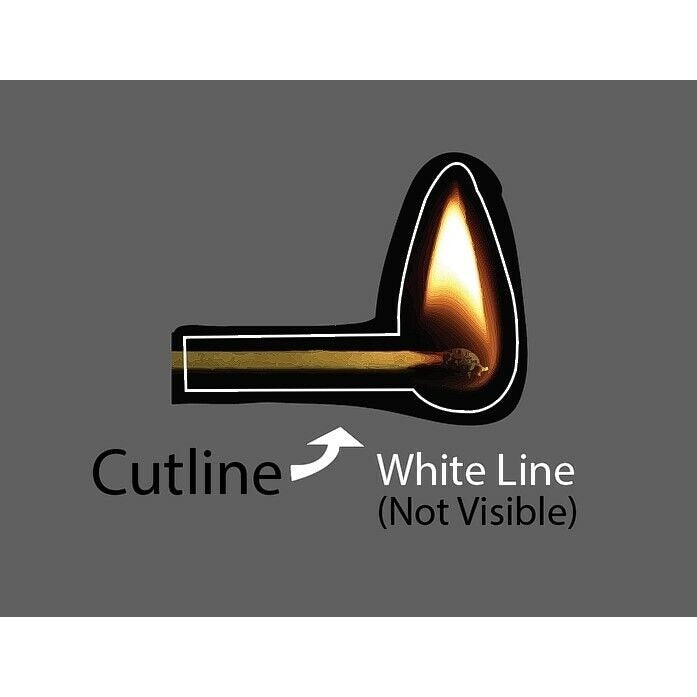 Match Sticker Fire Flame — StickerDynasty