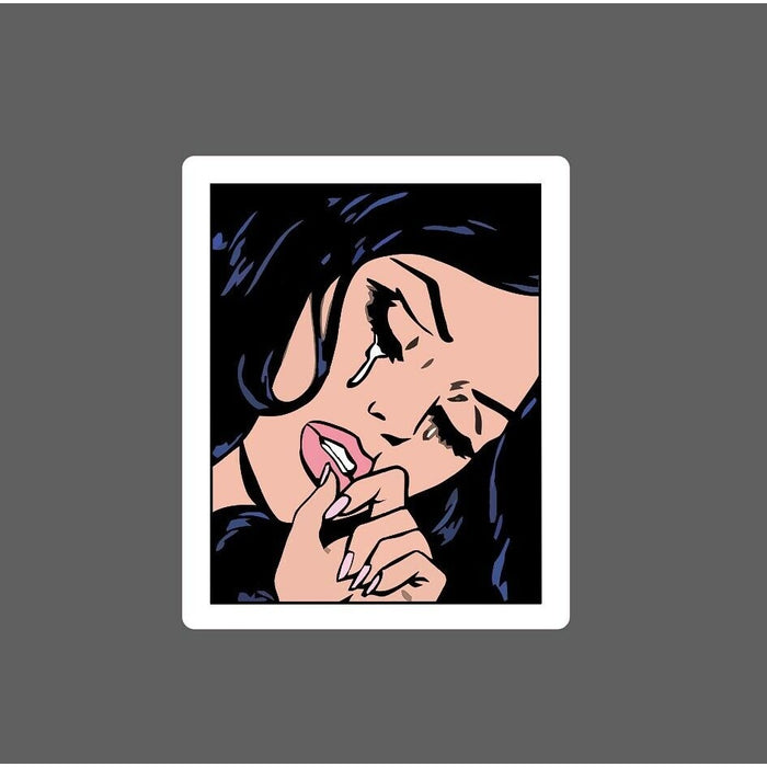 Crying Woman Sticker Comic