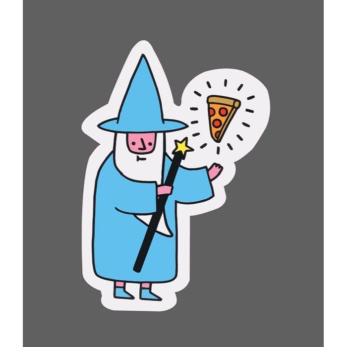 Wizard Sticker Levitating Pizza