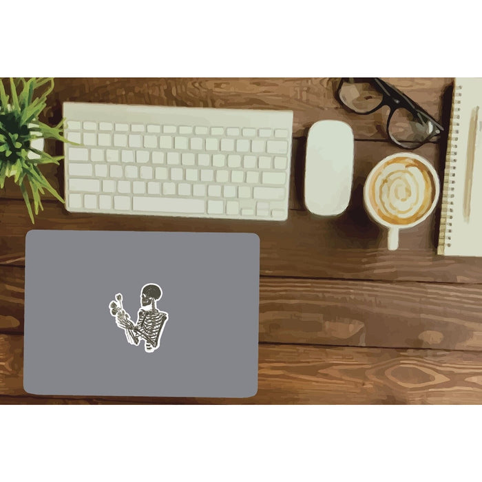 Skeleton Holding Roses Sticker