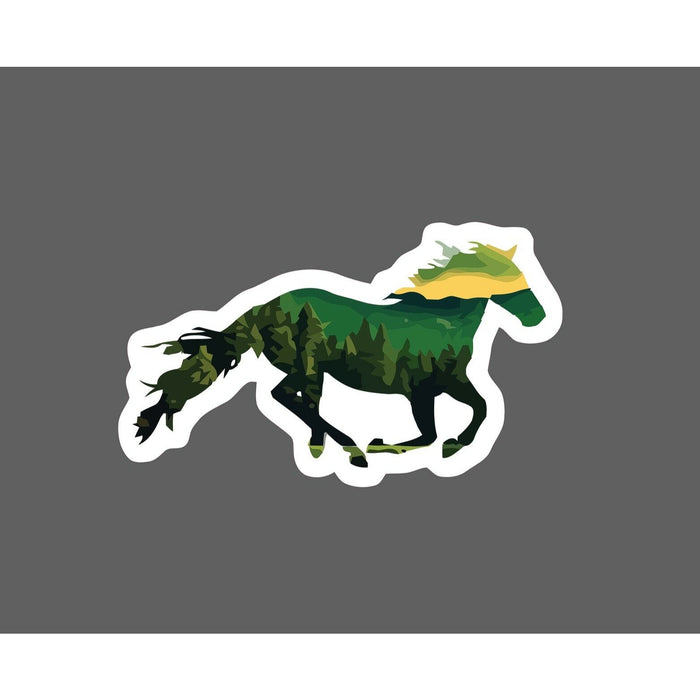 Mustang Sticker Forest Wild