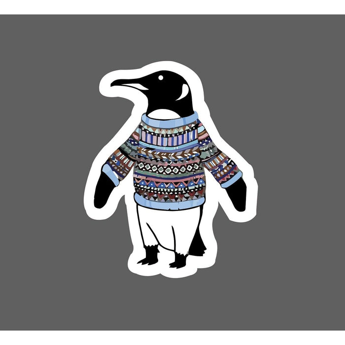 Penguin Sweater Sticker Winter