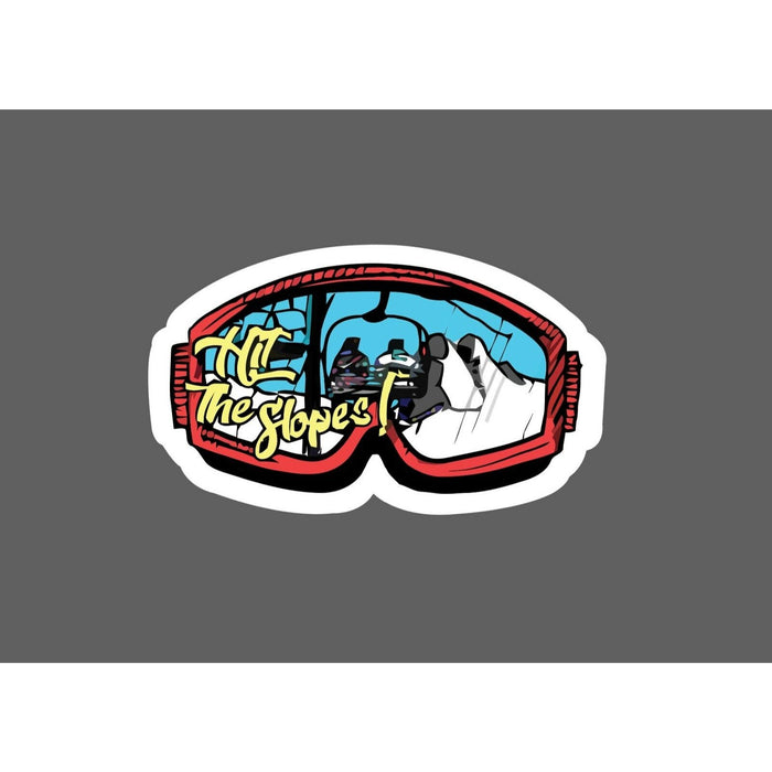 Hit The Slopes Sticker Ski