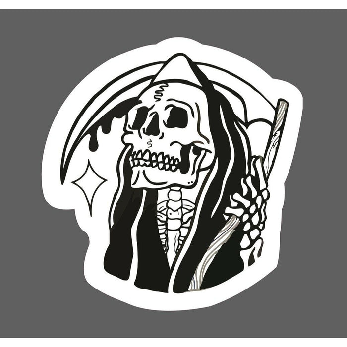 Grim Reaper Sticker Hooded