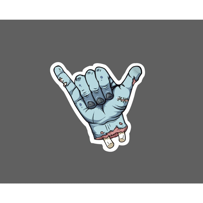 Zombie Hand Sticker Shaka Hang Loose