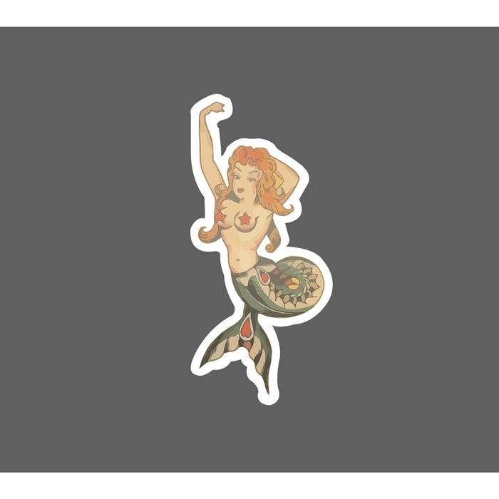 New School Mermaid Sticker