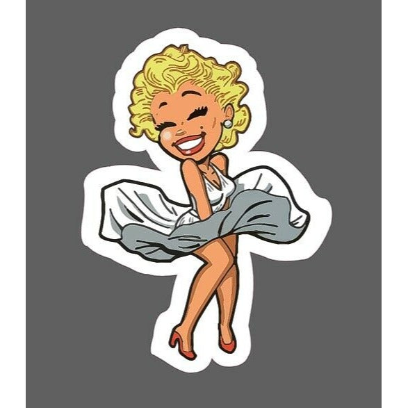 Marilyn Monroe Sticker Cartoon — Stickerdynasty