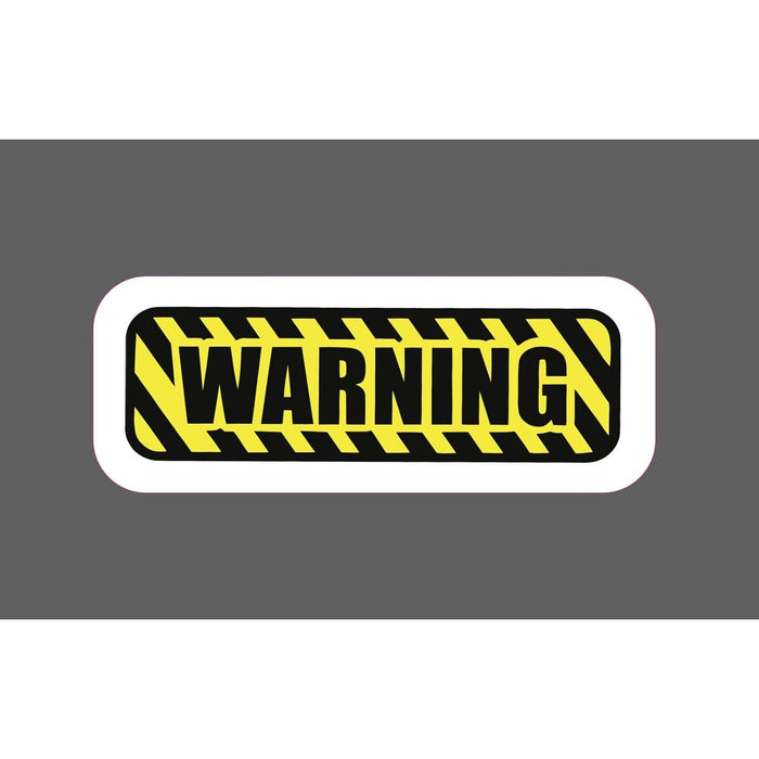 Warning Sticker Caution Stripes