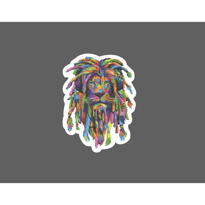 Lion Sticker Dreads Colorful