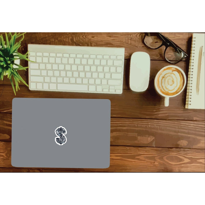 Money Sign Sticker Black & Gray