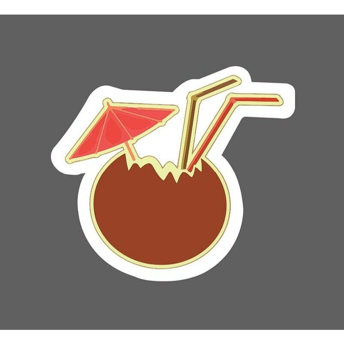 Coconut Drink Sticker Tropical