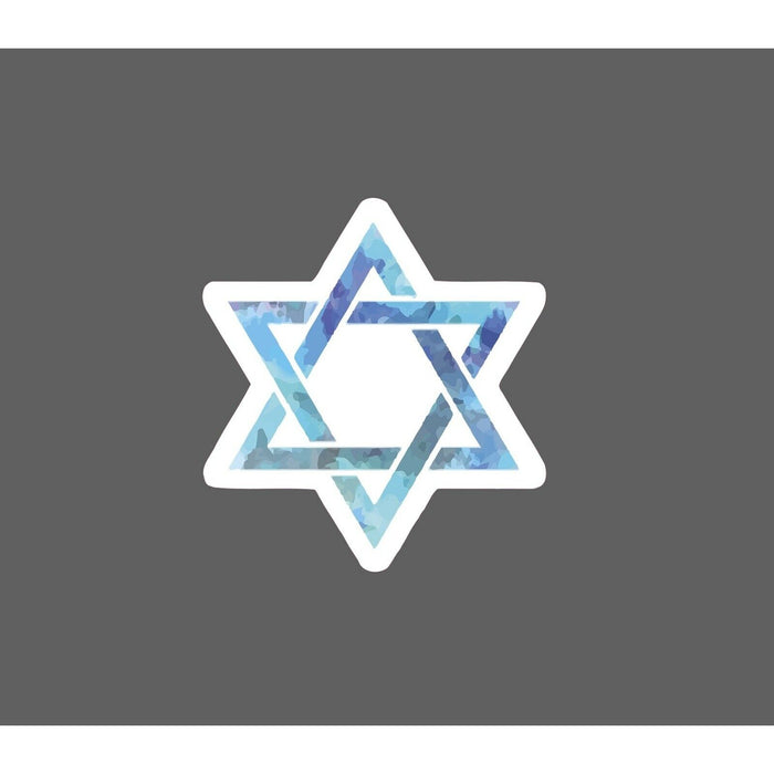 Star Of David Sticker Blue