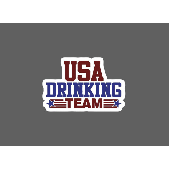 USA Drinking Team Sticker Beer