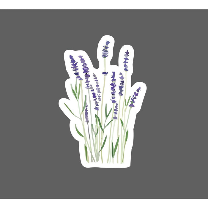 Lavender Sticker Purple Flowers