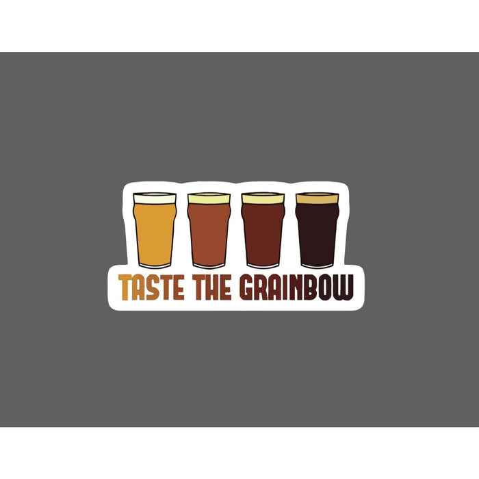 Taste The Grainbow Sticker Beer