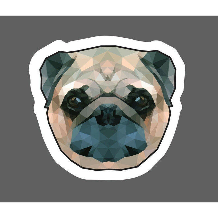 Pug Sticker Geometric Dog Puppy