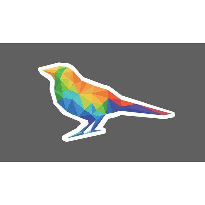 Bird Sticker Geometric Colorful