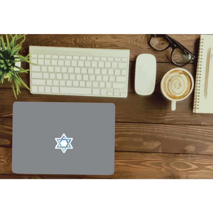 Star Of David Sticker Blue