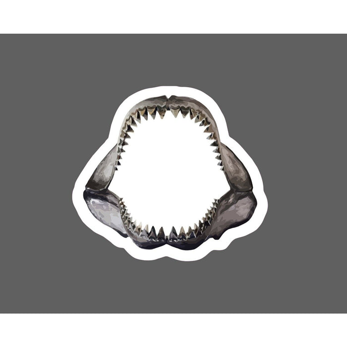 Shark Jaws Sticker Great White