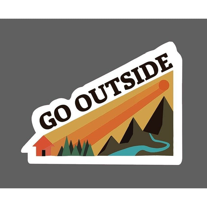 Go Outside Sticker Nature Life