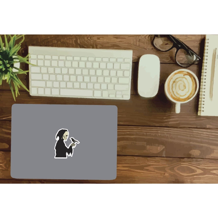 Grim Reaper Sticker Crow