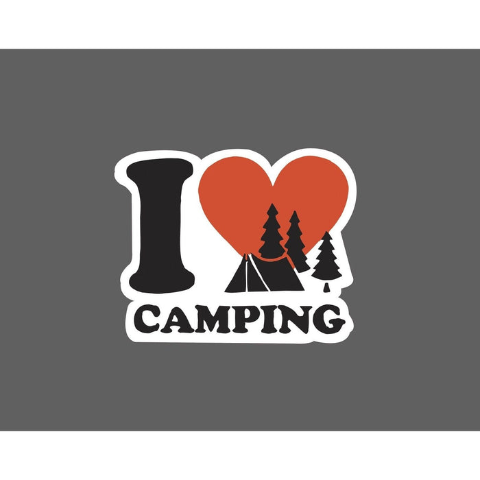 I Love Camping Sticker Outdoors