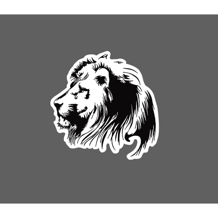 Lion Sticker Black & White