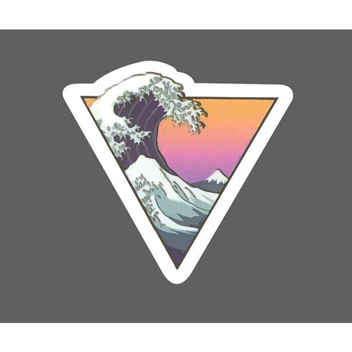 Wave Sticker Triangle Sunset