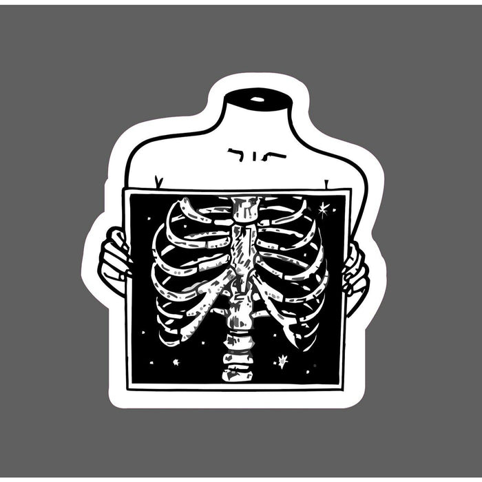 X-Ray Chest Sticker Bones