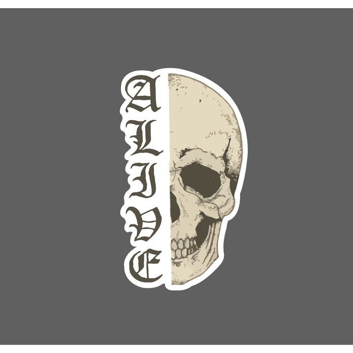 Alive Skull Sticker Life Death