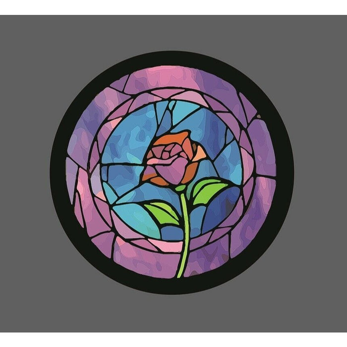Rose Sticker Stained Glass